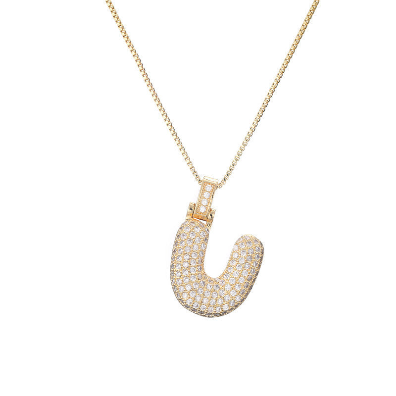 Initial Bubble Necklace
