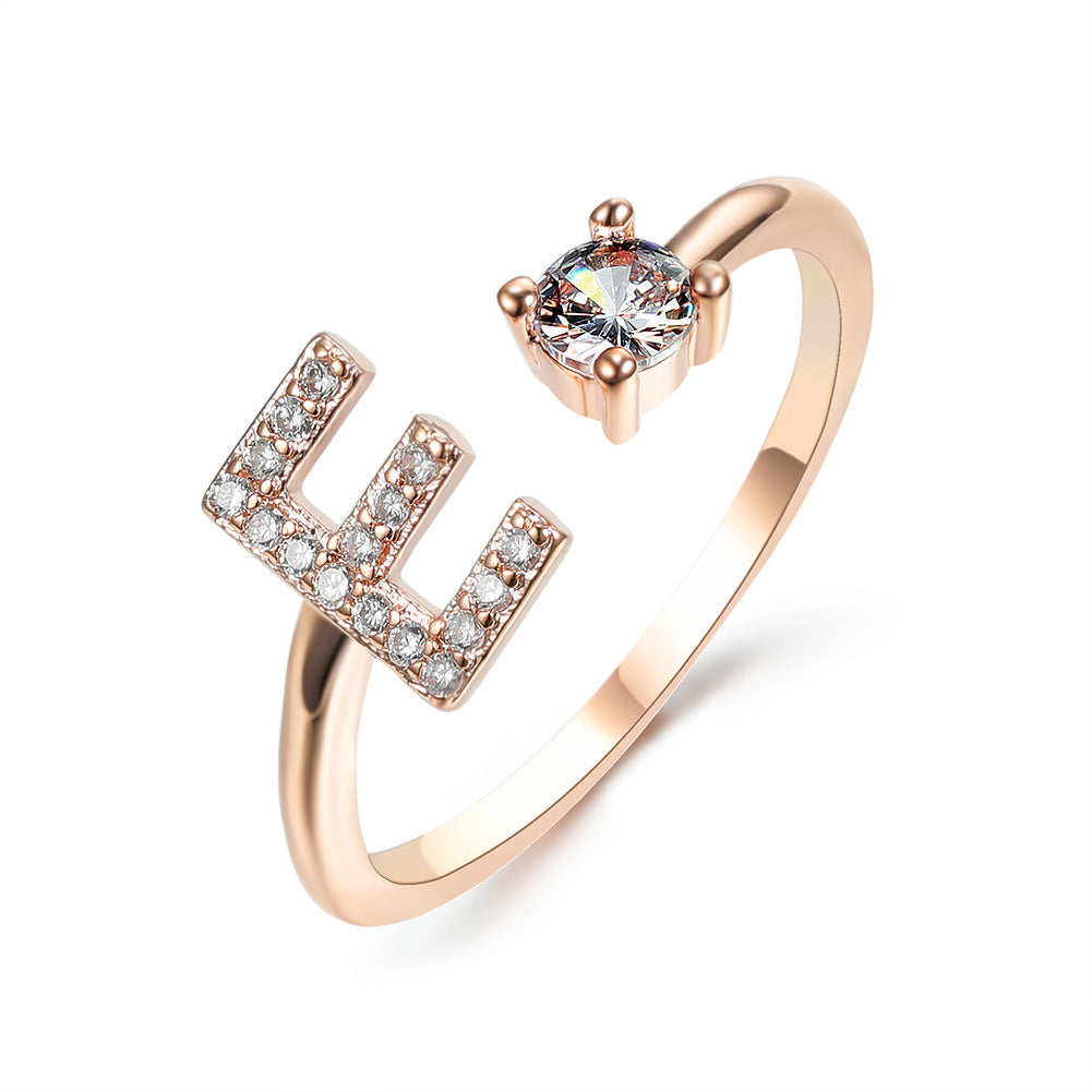 Personalized Letter Ring
