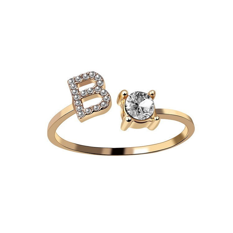 Personalized Letter Ring