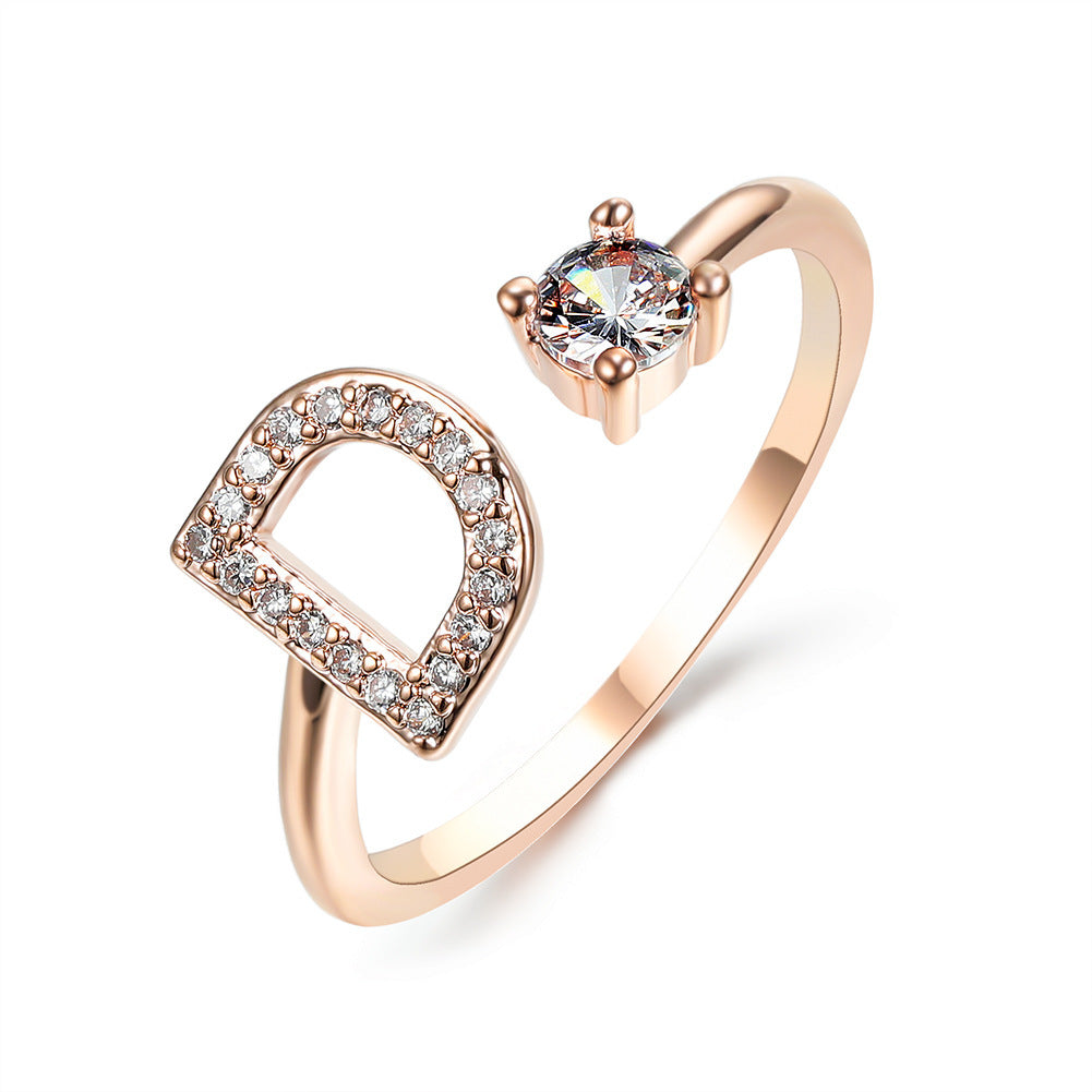 Personalized Letter Ring
