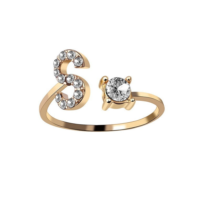 Personalized Letter Ring