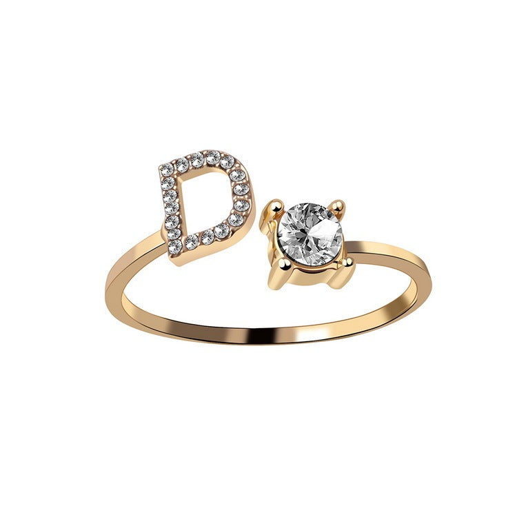 Personalized Letter Ring
