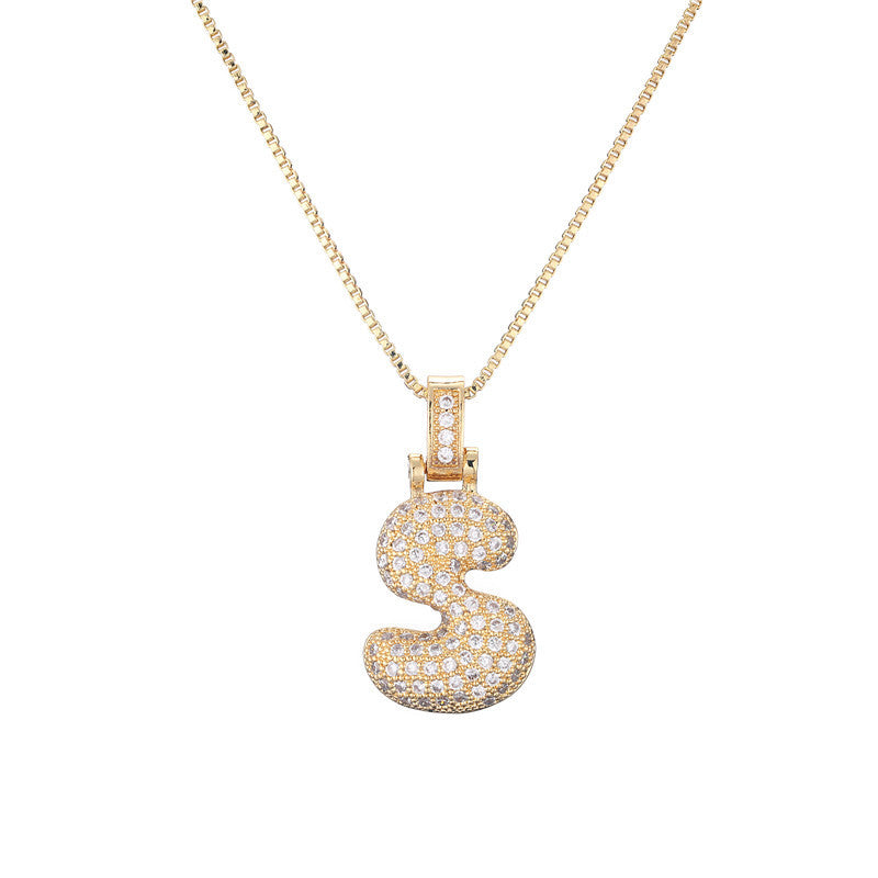 Initial Bubble Necklace