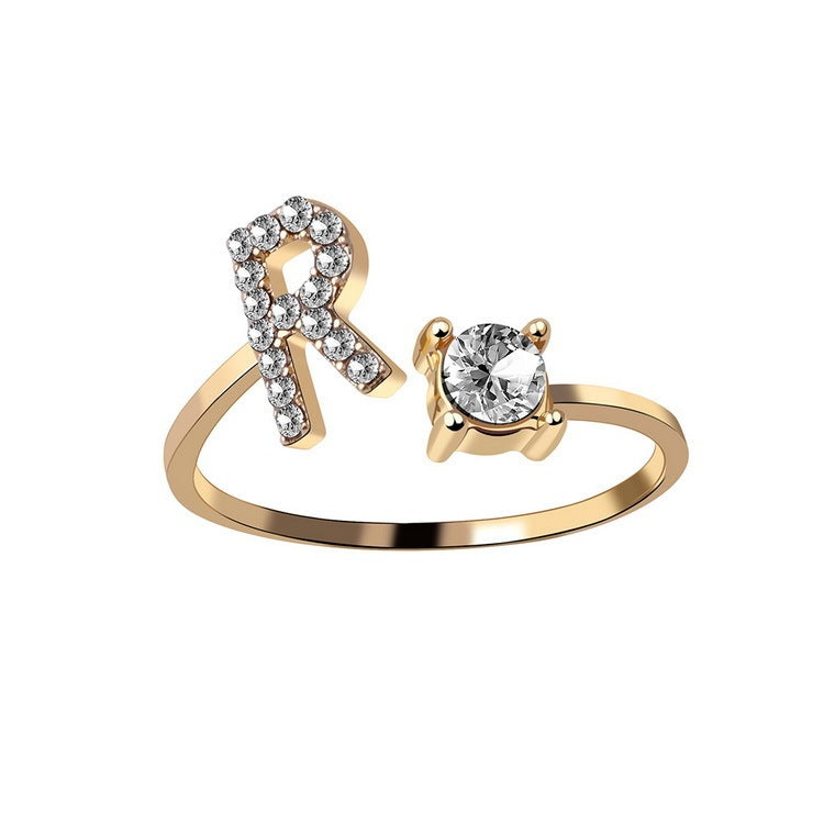 Personalized Letter Ring