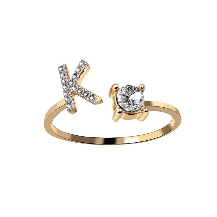 Personalized Letter Ring