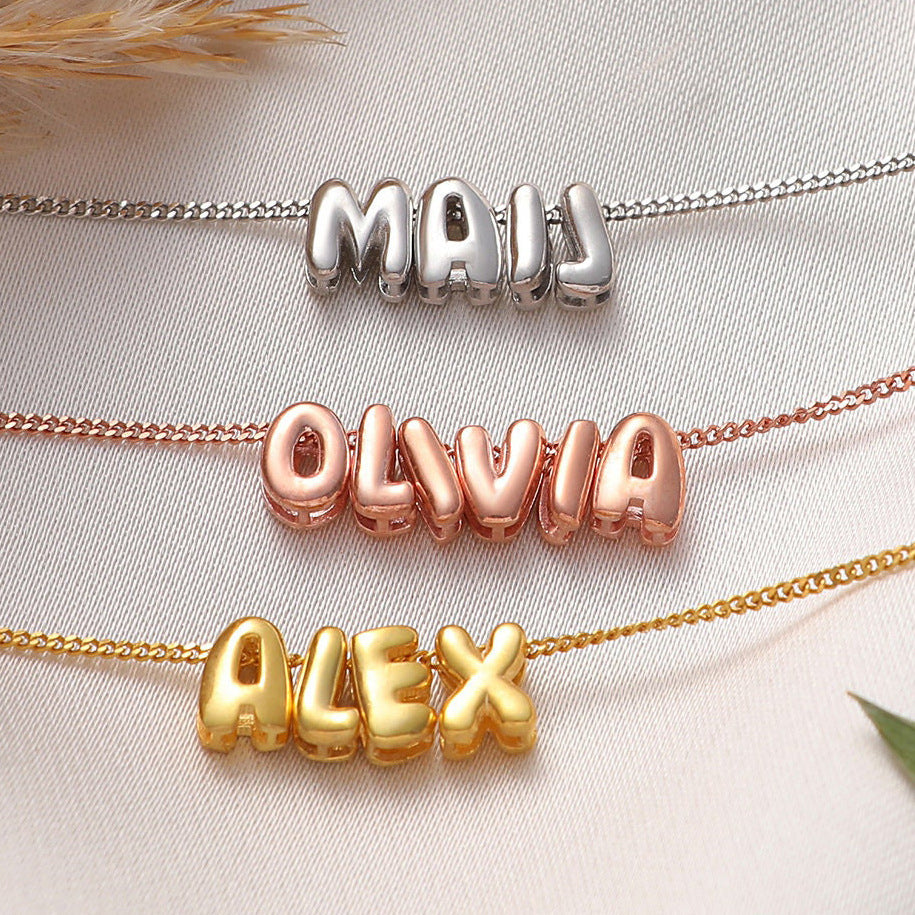 Personalized Bubble Necklace