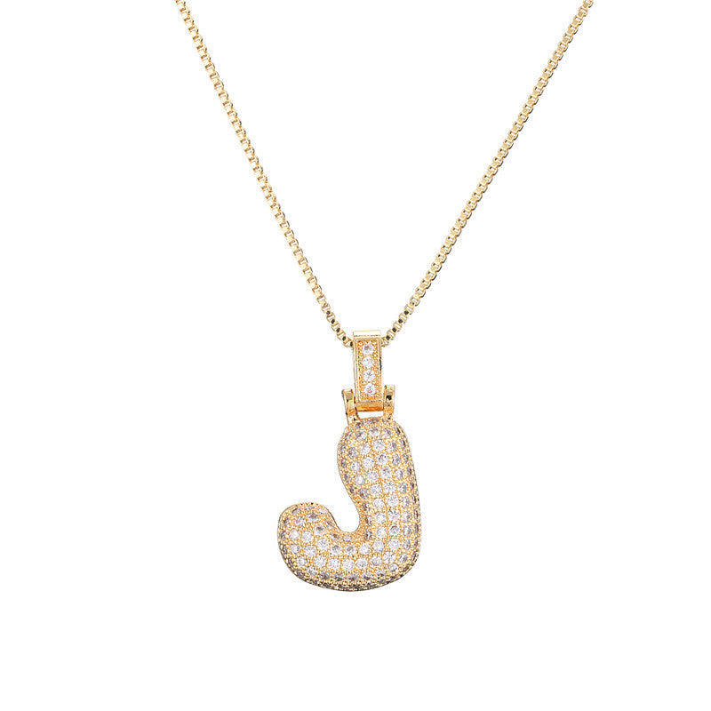 Initial Bubble Necklace