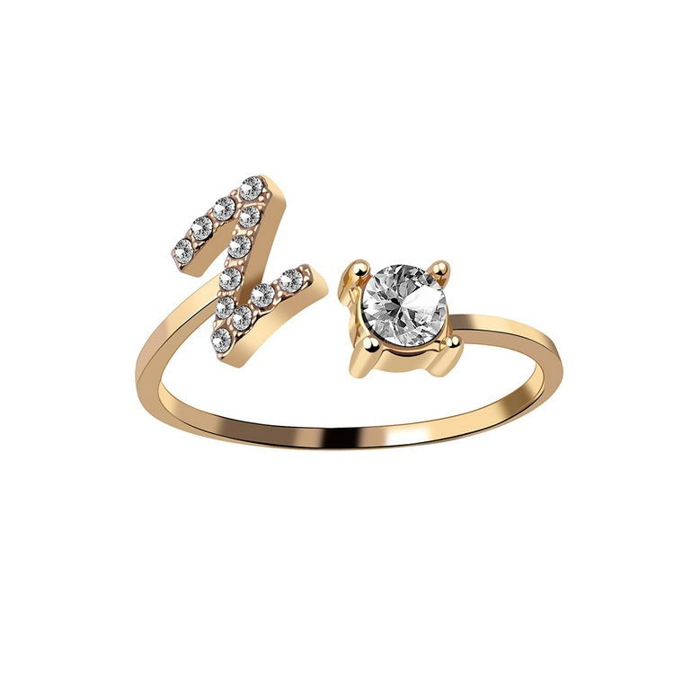 Personalized Letter Ring