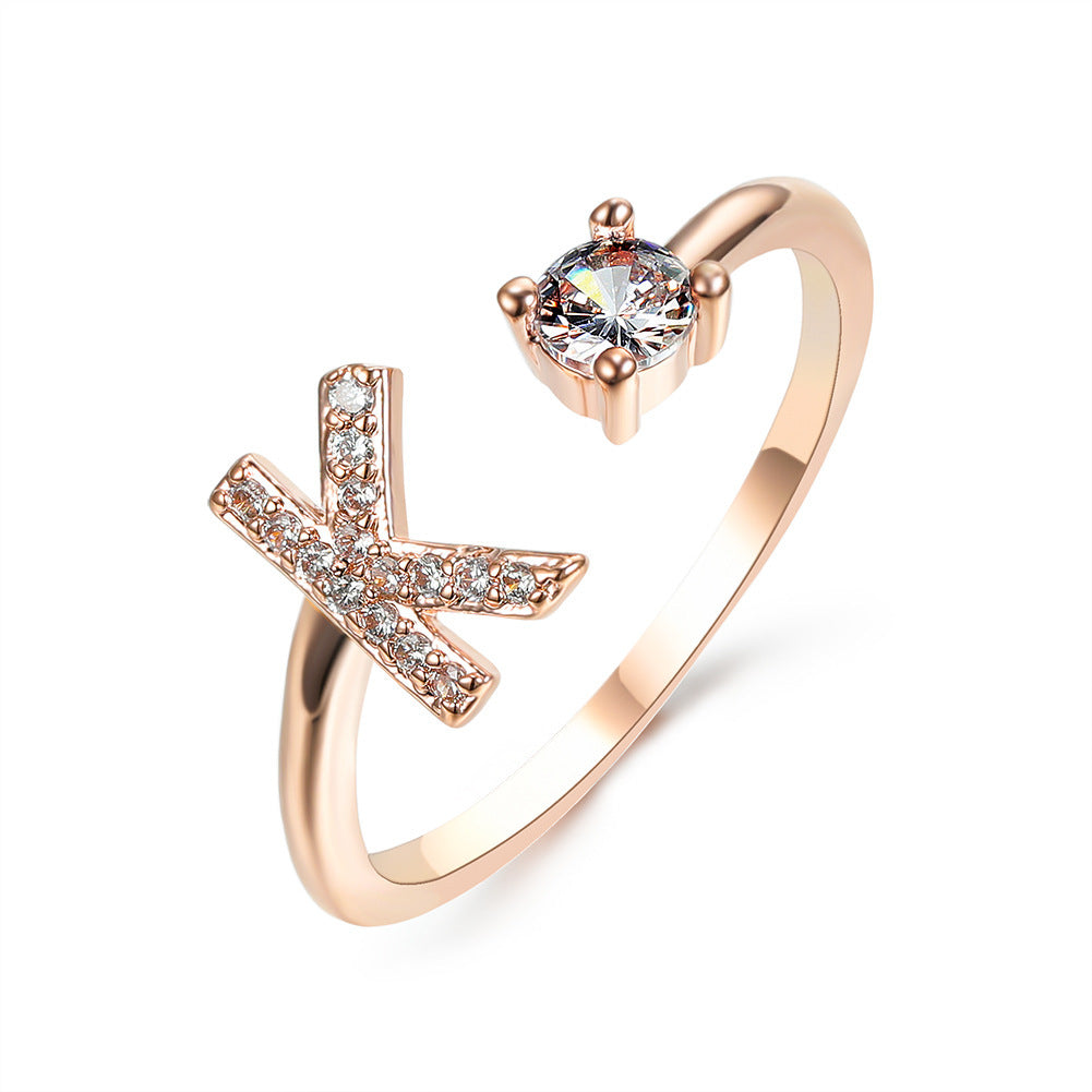Personalized Letter Ring