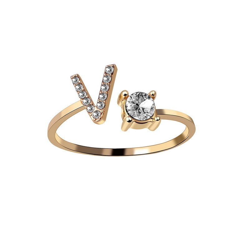 Personalized Letter Ring