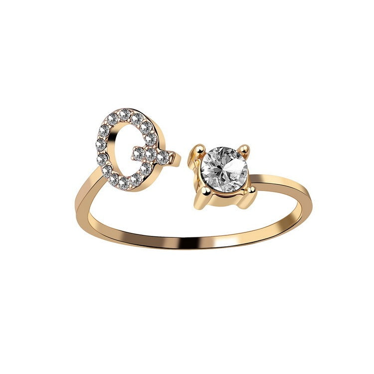 Personalized Letter Ring
