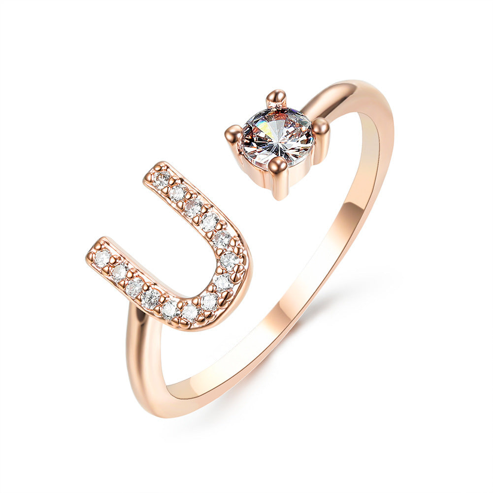 Personalized Letter Ring