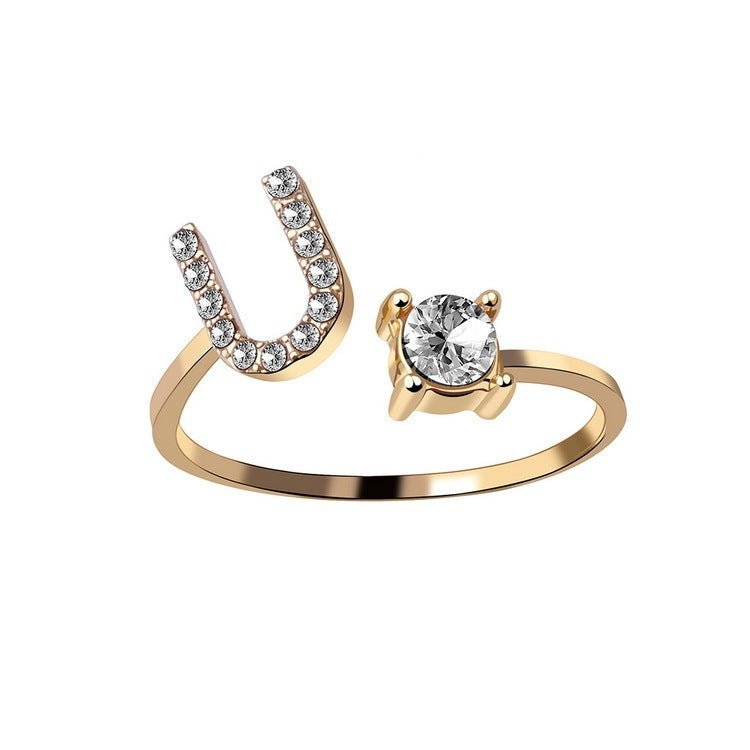 Personalized Letter Ring