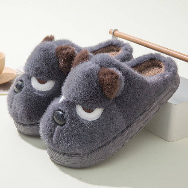 Cozy Puppy Plush Slippers