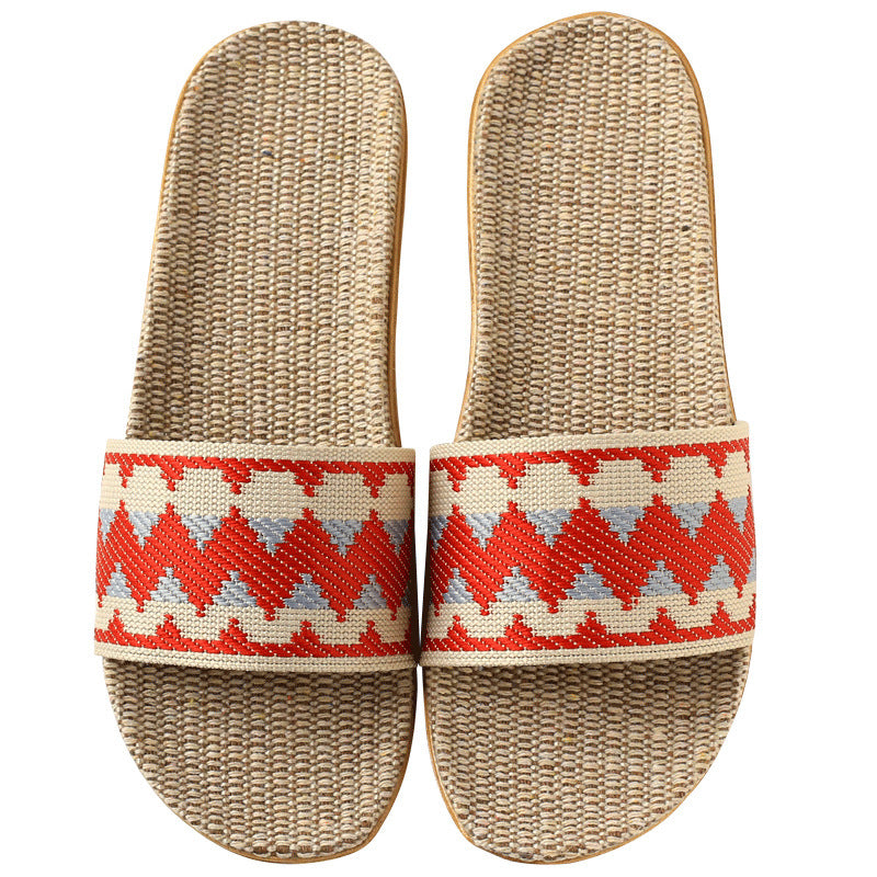 Indoor Linen Slippers