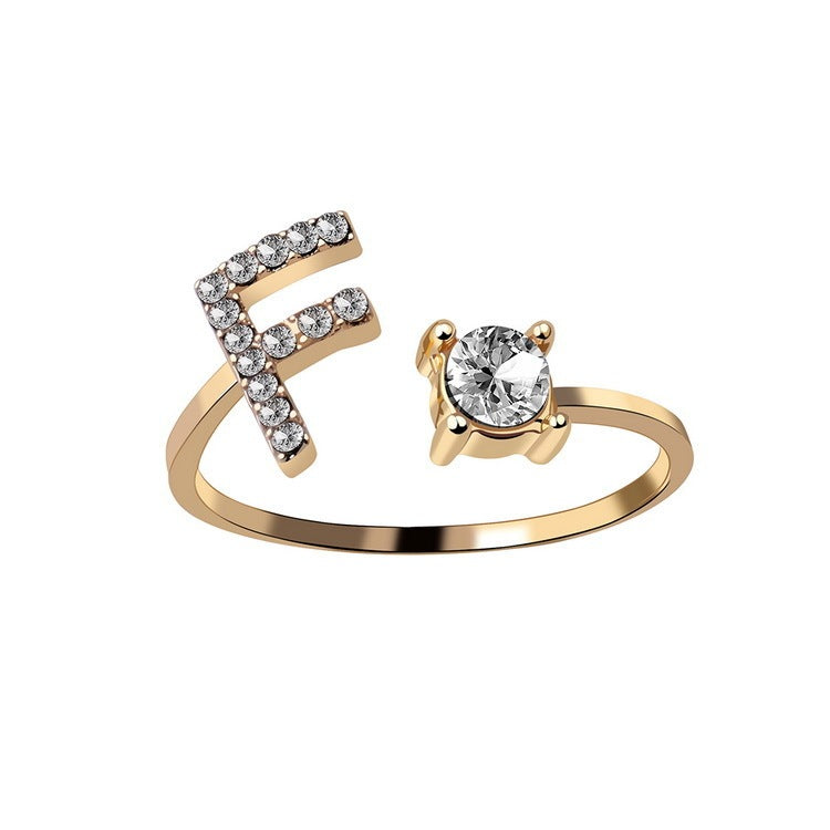 Personalized Letter Ring