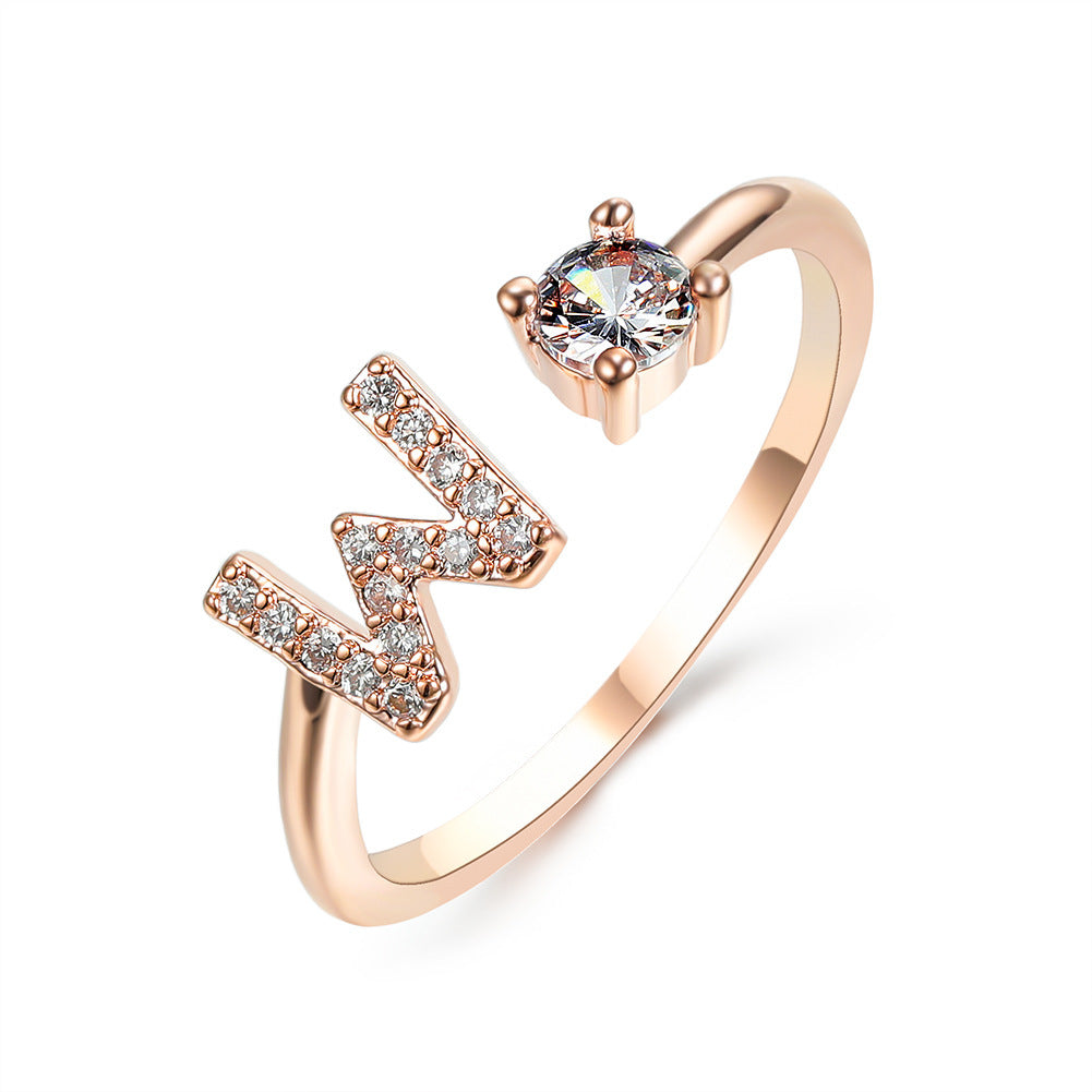 Personalized Letter Ring