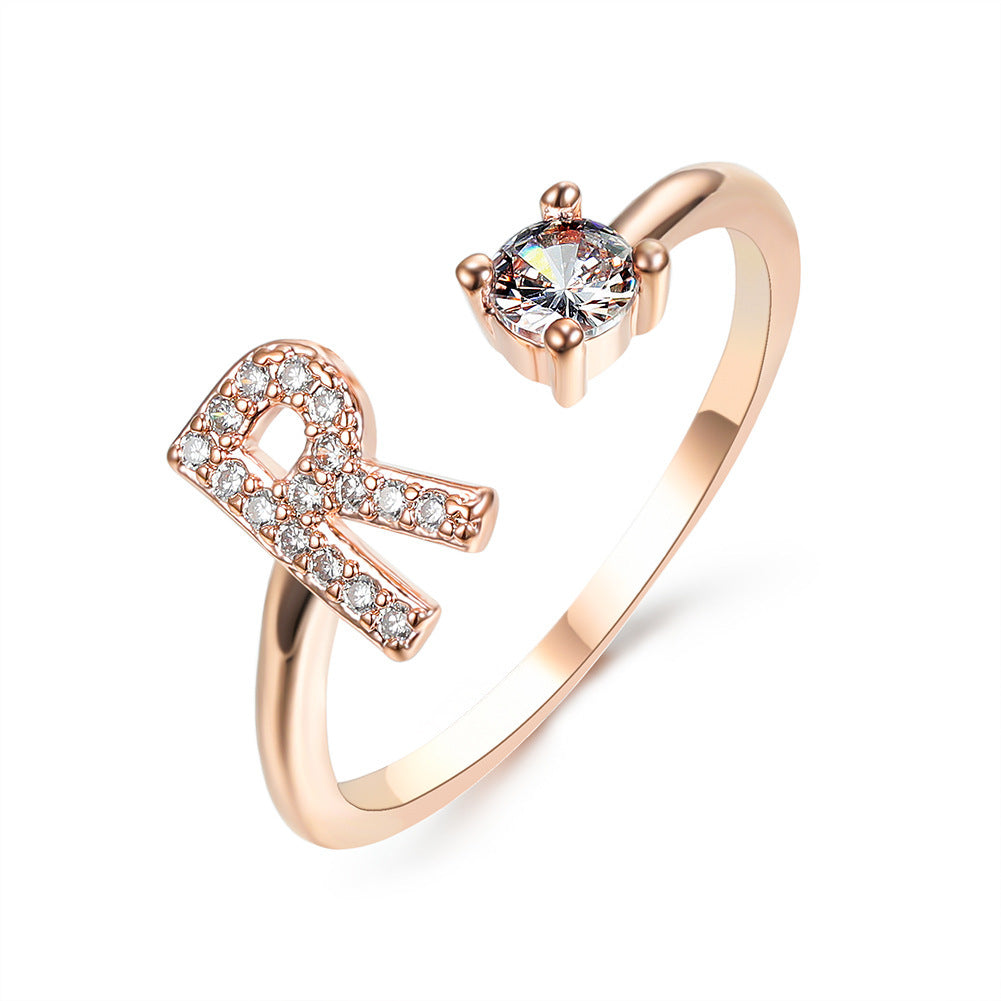 Personalized Letter Ring