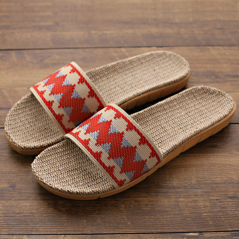 Indoor Linen Slippers