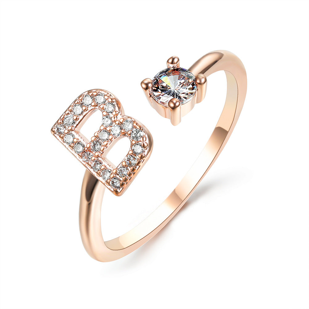 Personalized Letter Ring