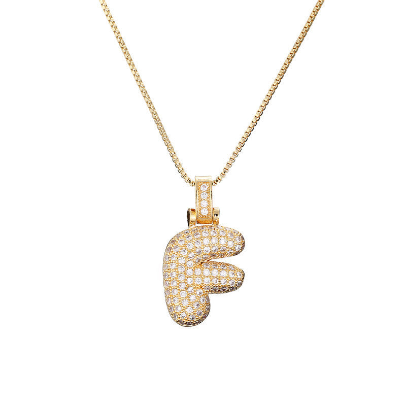 Initial Bubble Necklace