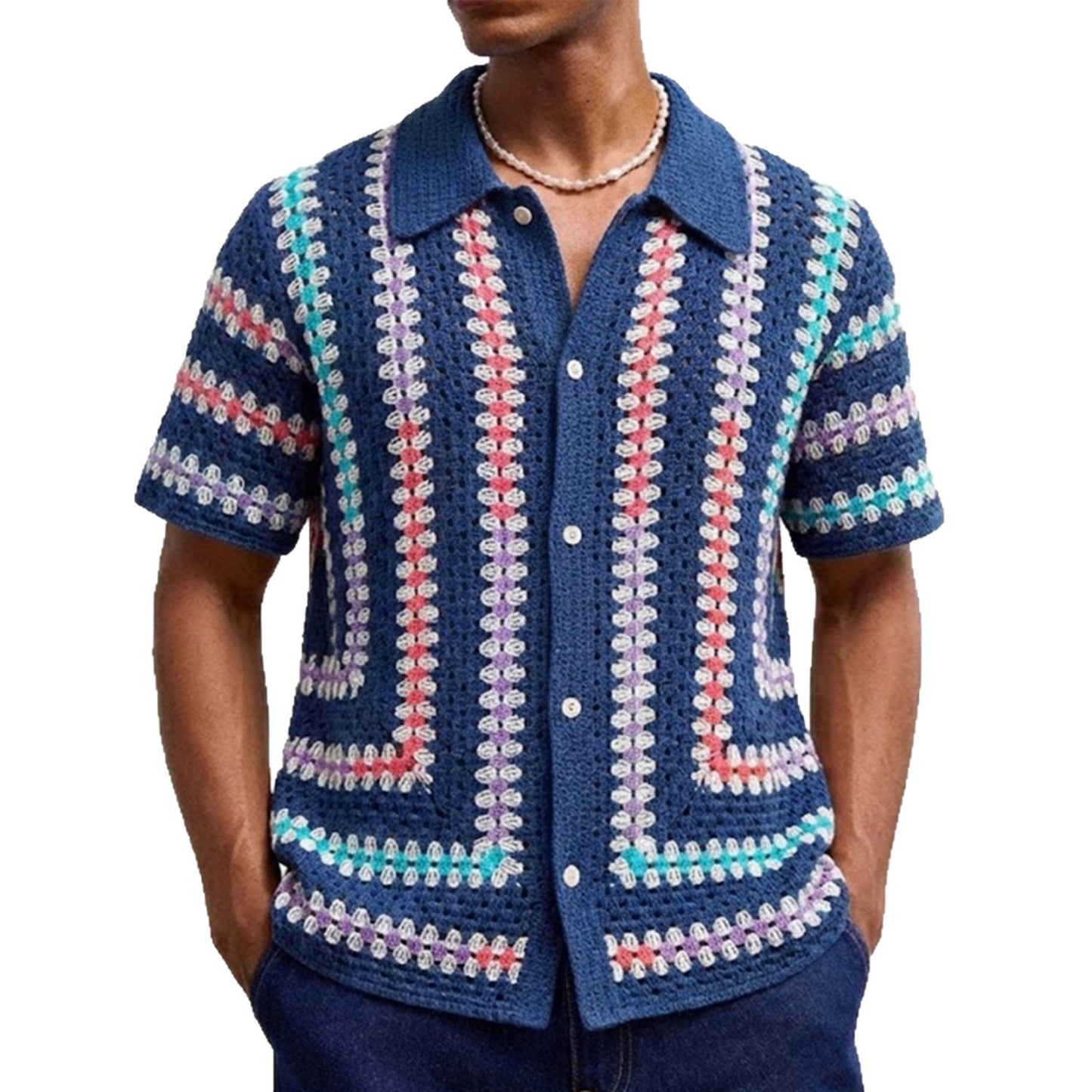 Retro Crochet Shirt