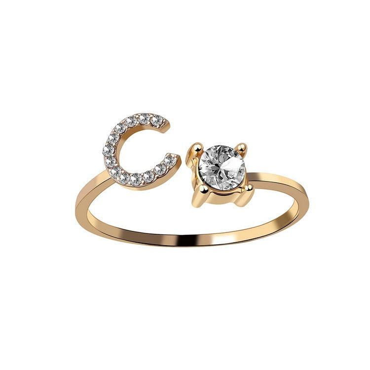 Personalized Letter Ring