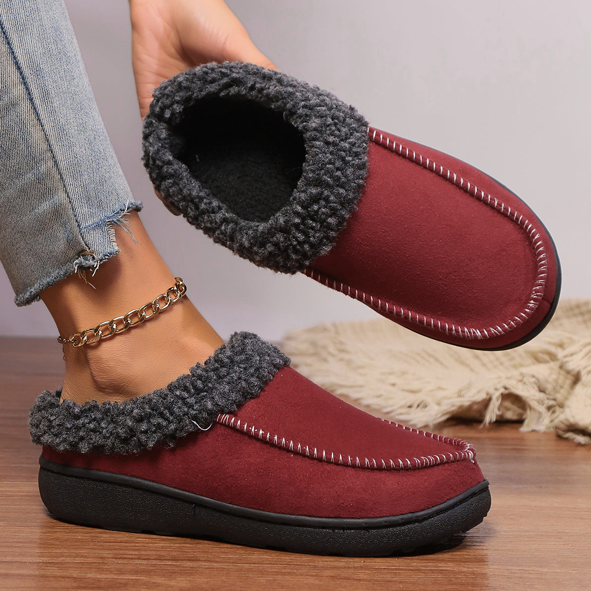 Winter Slip-On Slippers