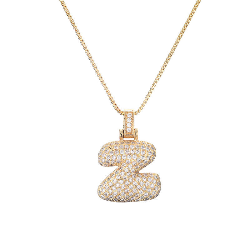 Initial Bubble Necklace
