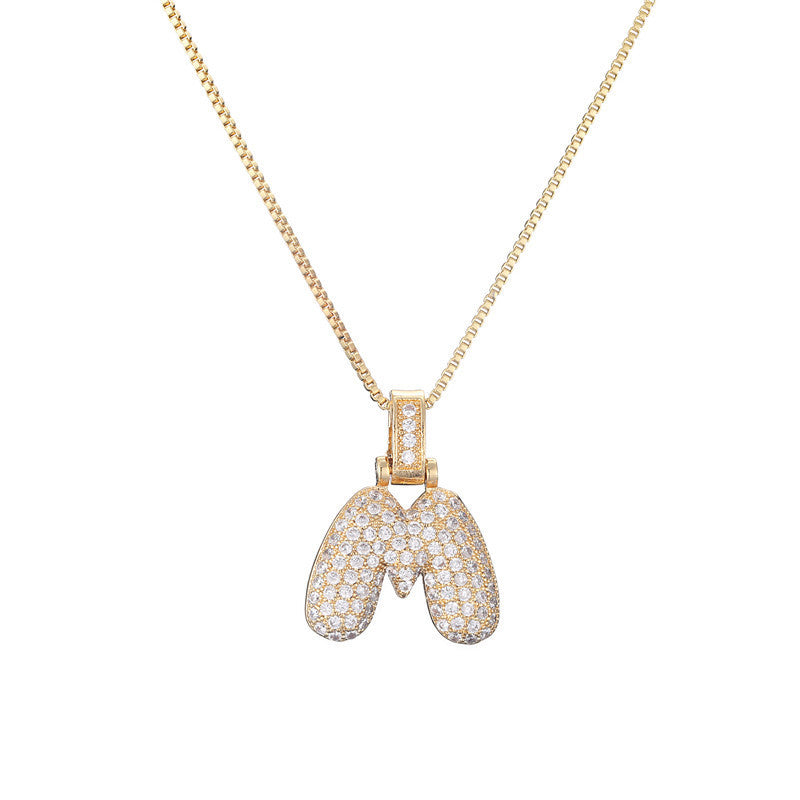 Initial Bubble Necklace