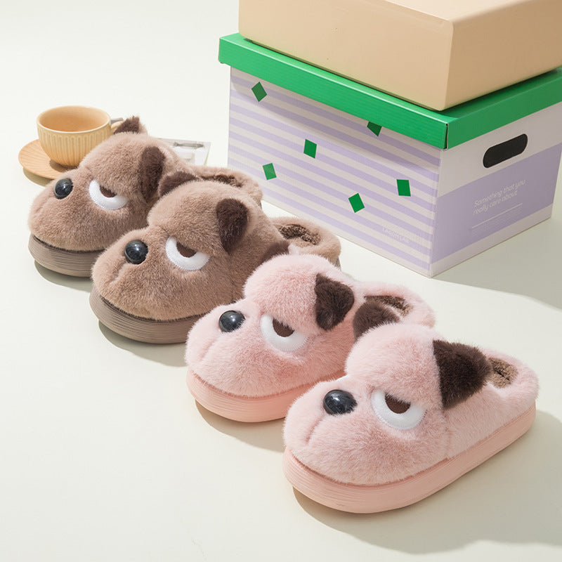Cozy Puppy Plush Slippers