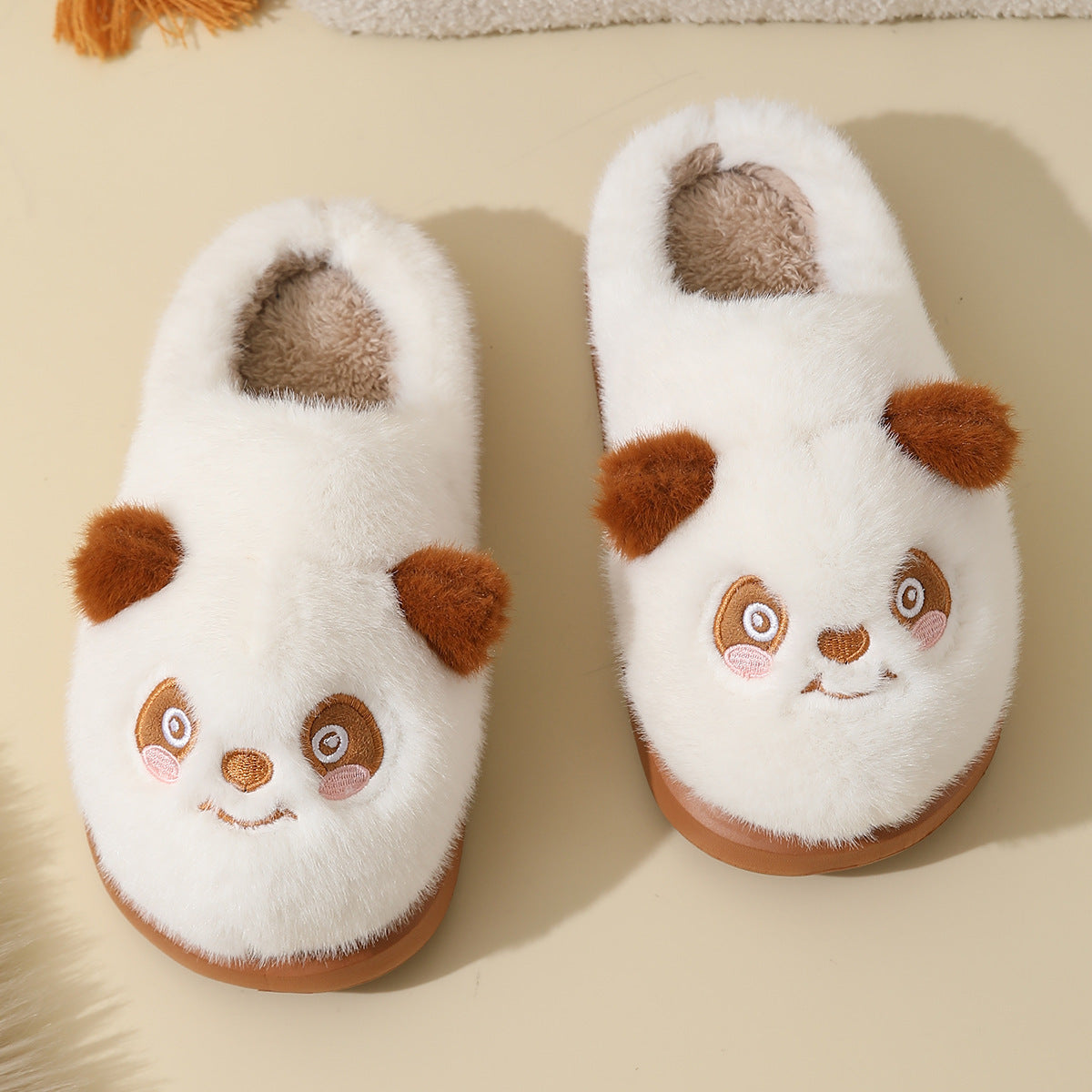 Panda Fluffy Slippers