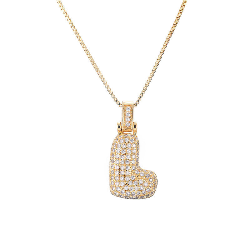 Initial Bubble Necklace
