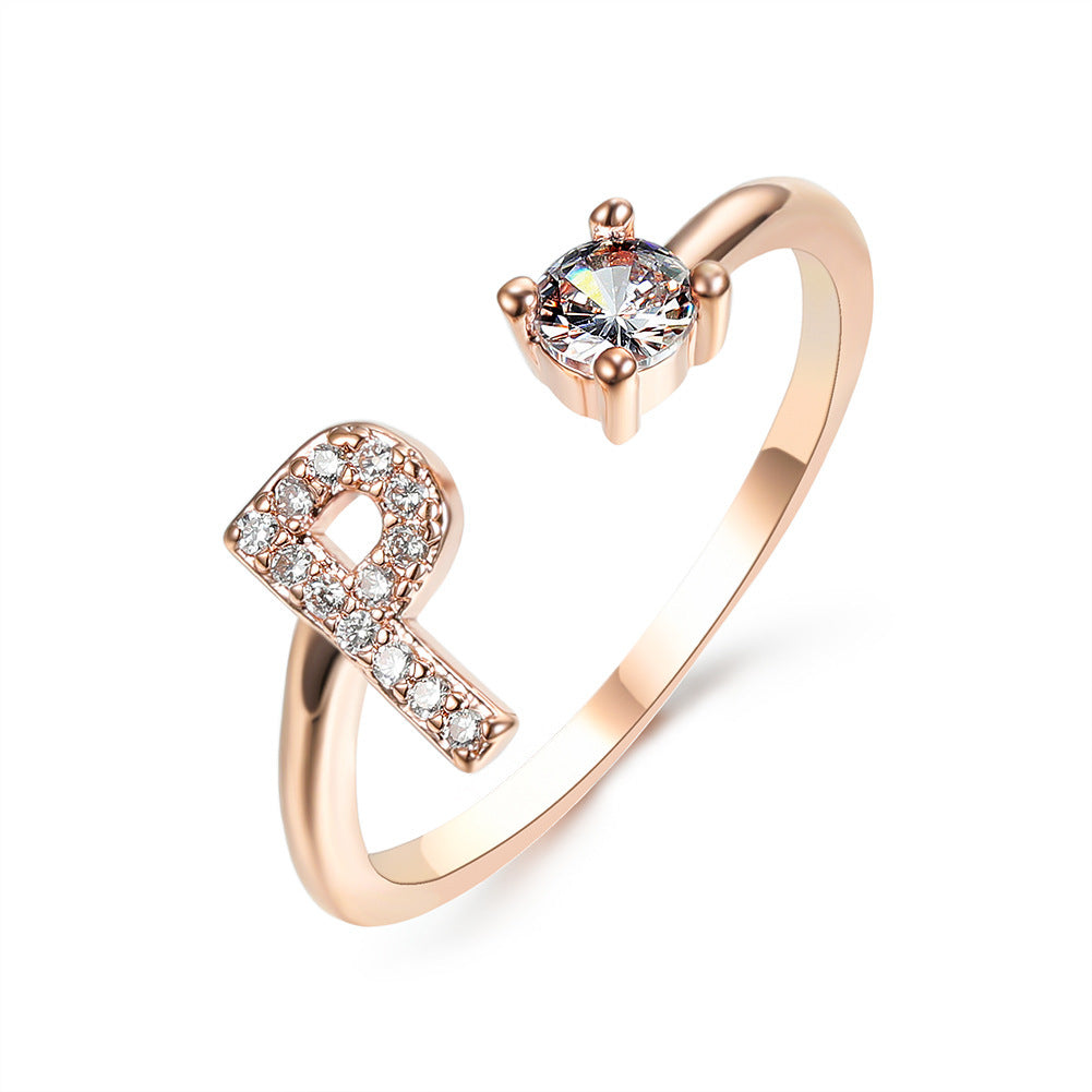 Personalized Letter Ring