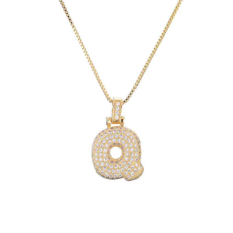 Initial Bubble Necklace