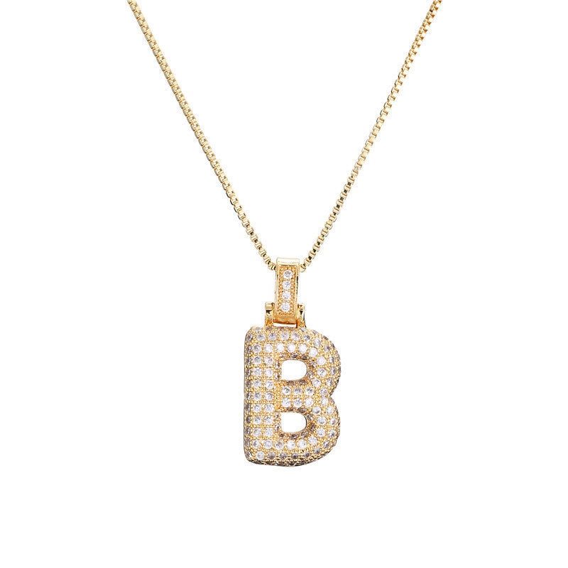 Initial Bubble Necklace