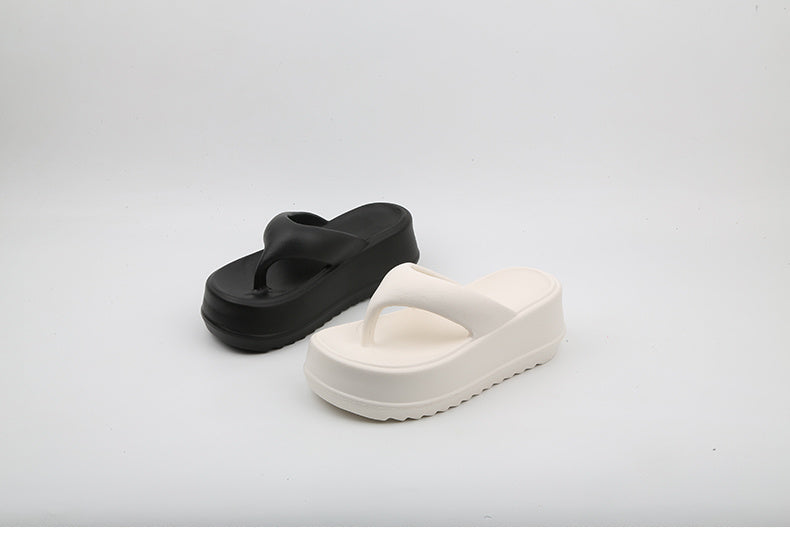 Thick Soled Flip-flops For Female Summer Wear Small High Heel Sandals
