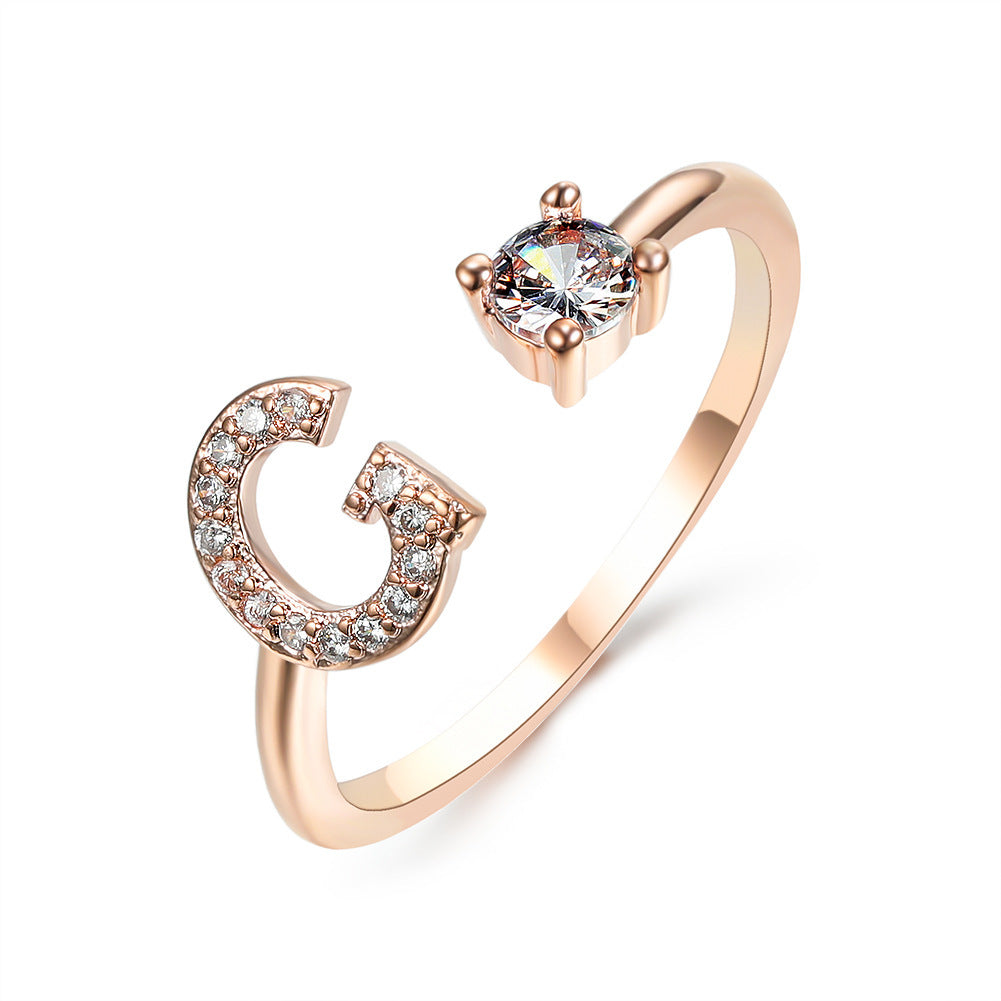 Personalized Letter Ring