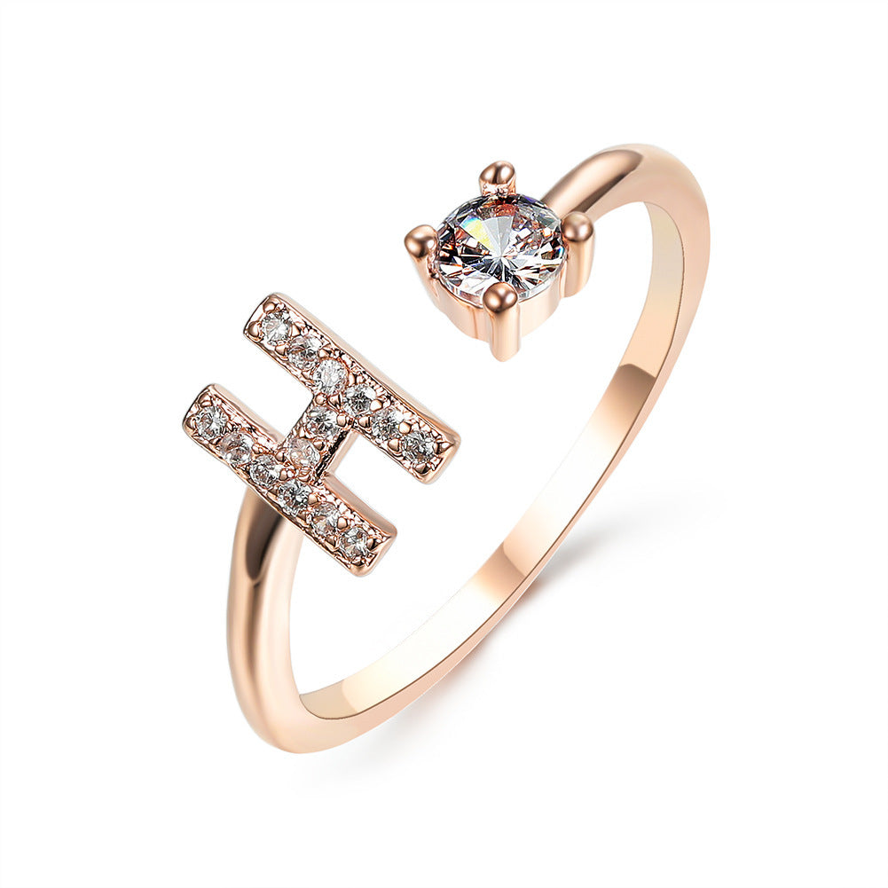 Personalized Letter Ring