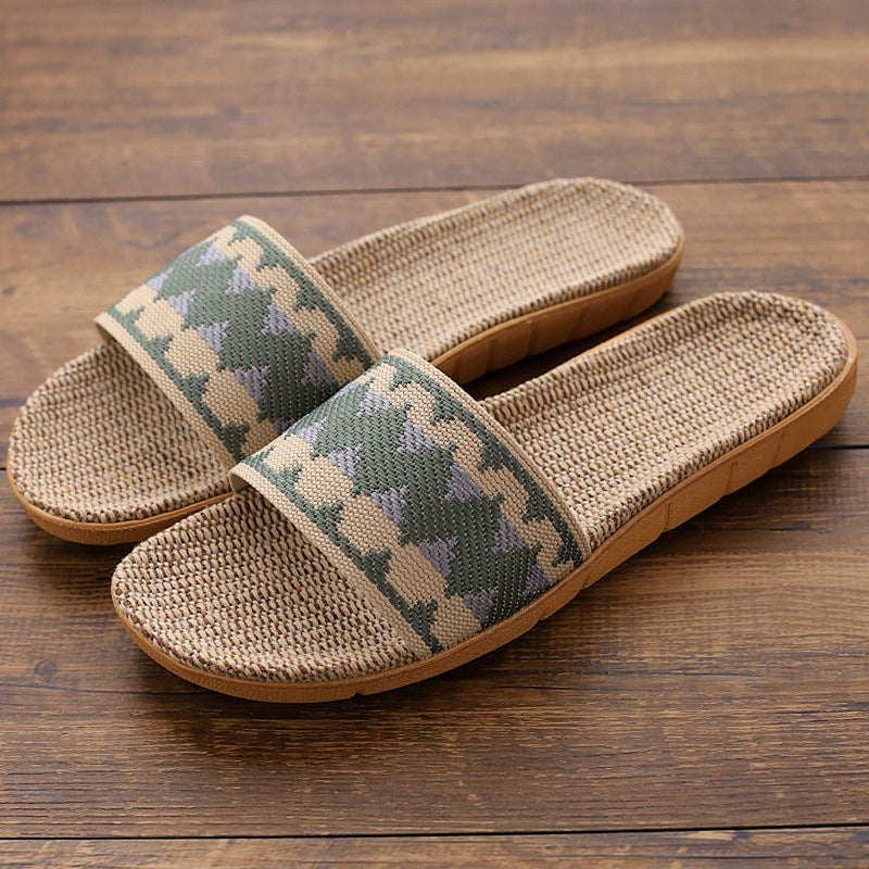 Indoor Linen Slippers