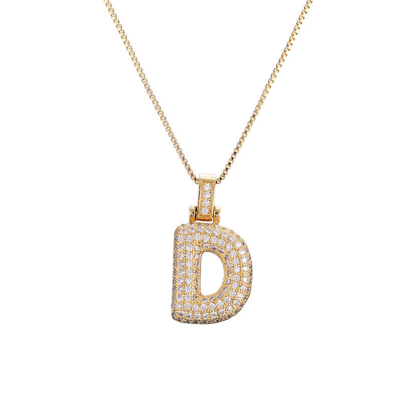 Initial Bubble Necklace