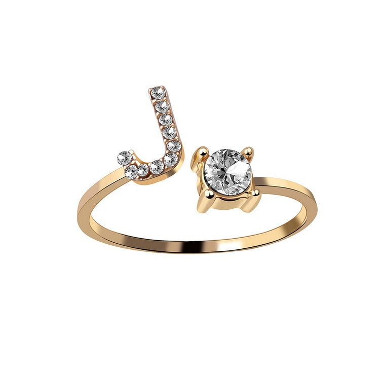 Personalized Letter Ring