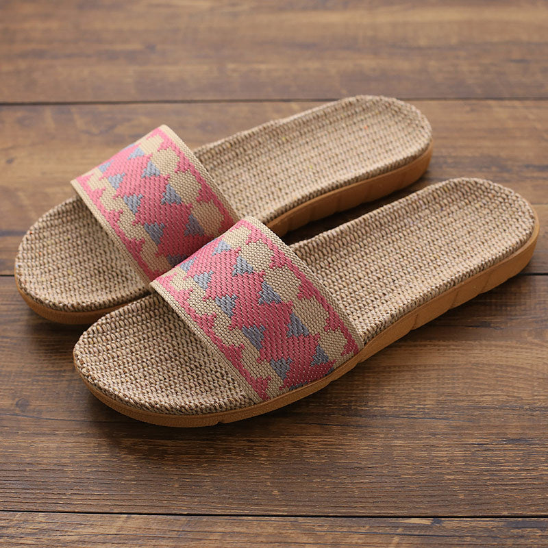 Indoor Linen Slippers