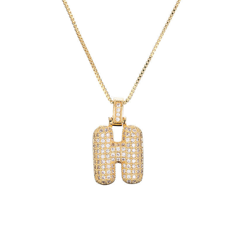 Initial Bubble Necklace