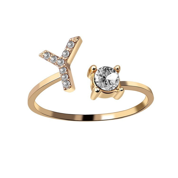 Personalized Letter Ring