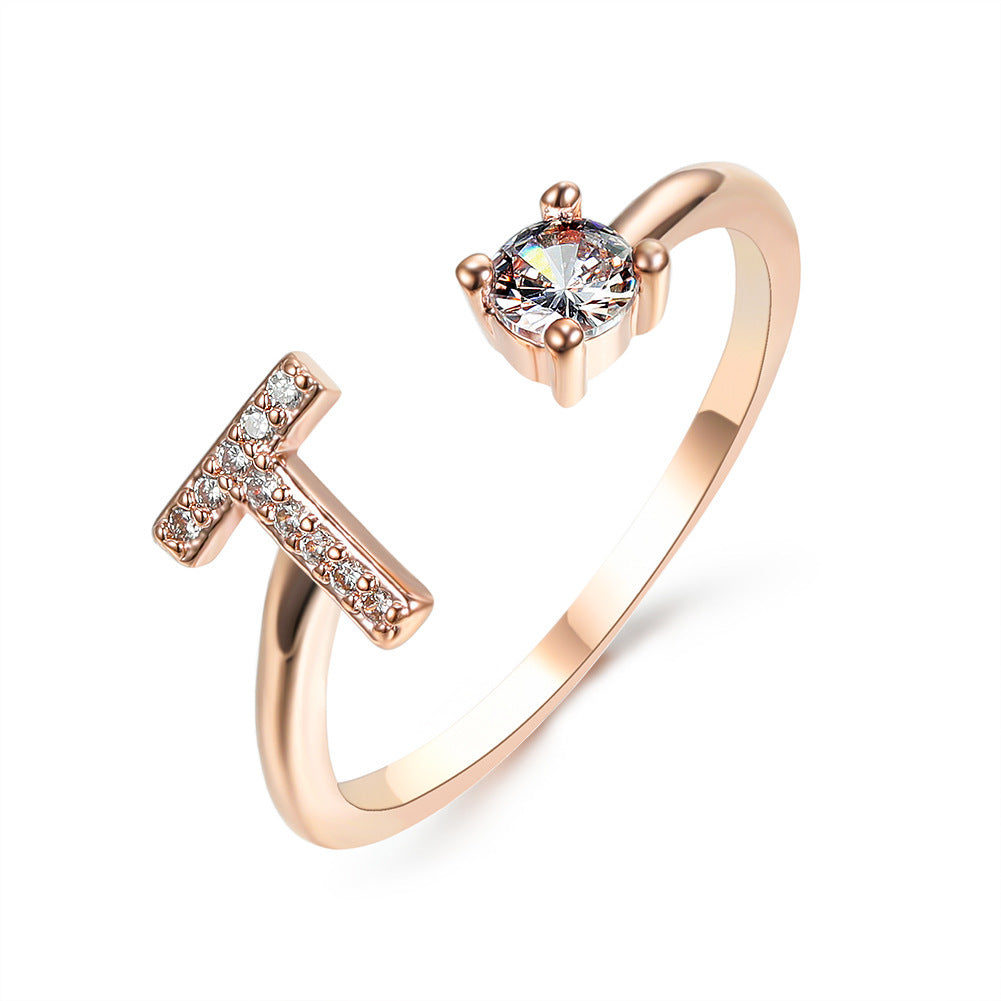 Personalized Letter Ring