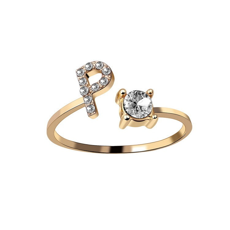 Personalized Letter Ring