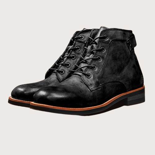 Retro Lace-Up Ankle Boots