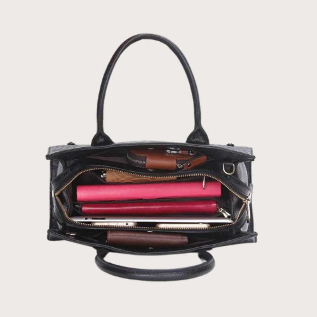 Animal Print Leather Handbag
