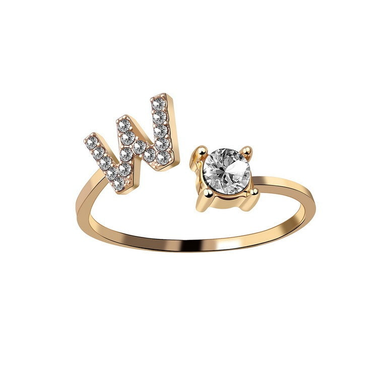 Personalized Letter Ring